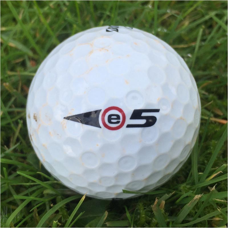 brugte e5 golfbolde fabrikeret af Bridgestone