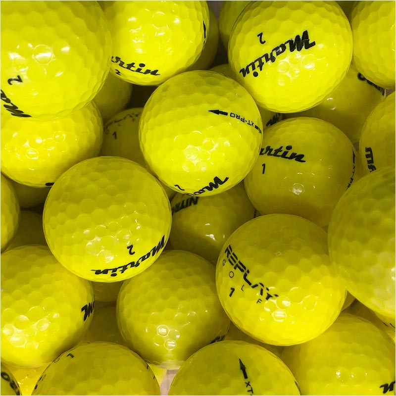 golfbolde i gule farver