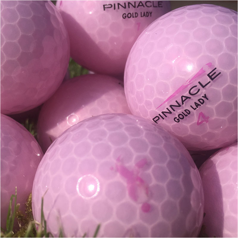 golfbolde pinnacle lady lyserøde