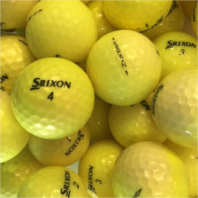 brugte gule Srixon z star golfbolde