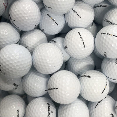 Brugte golfbolde af mærket Pinetree
