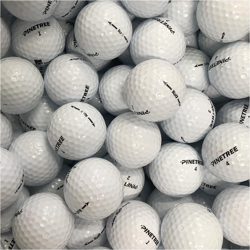 Brugte Pinetree golfbolde